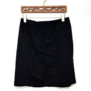 J. Crew Wool Skirt A-Line Knee Length Gray Business Casual Office Womens Size 10